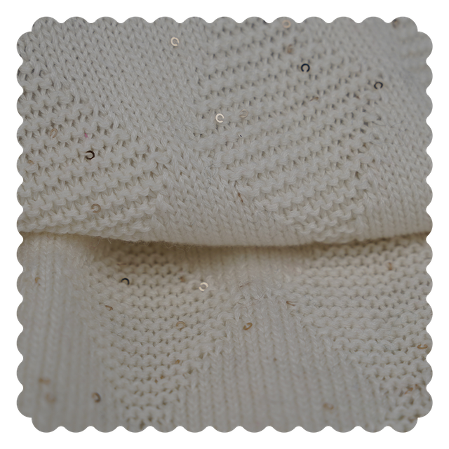 MF27AWJacquardNormal0172 98%Mercerized Cotton 2%Sequin 1/4.5Nm Jacquard